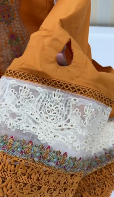 Lawn Embroidered Stitched 2PC