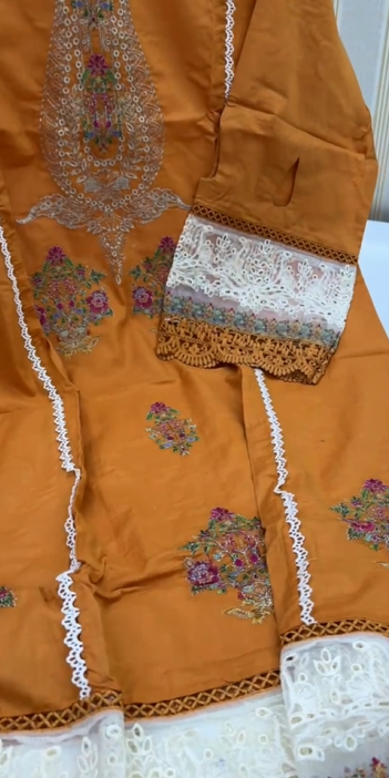 Lawn Embroidered Stitched 2PC