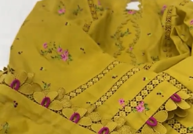 Mustered Stitched Lawn 2PC