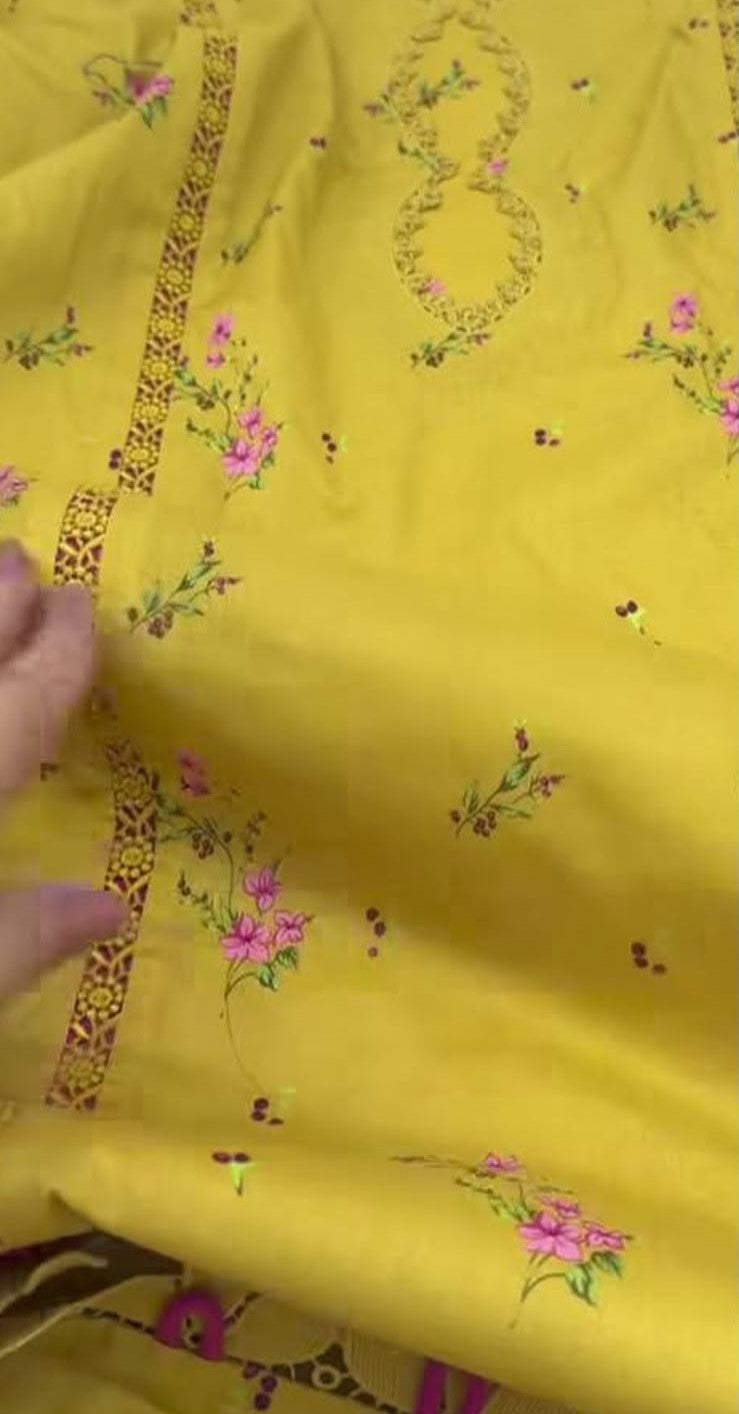 Mustered Stitched Lawn 2PC