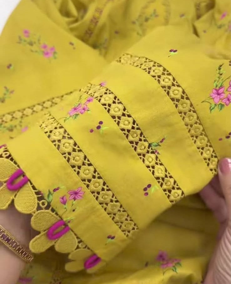 Mustered Stitched Lawn 2PC