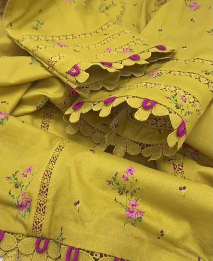 Mustered Stitched Lawn 2PC