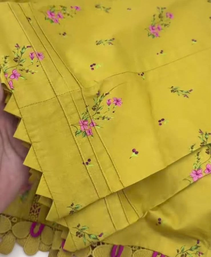 Mustered Stitched Lawn 2PC