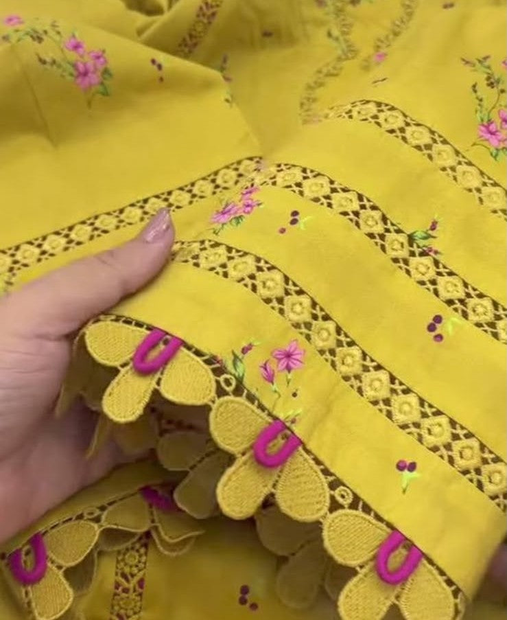 Mustered Stitched Lawn 2PC